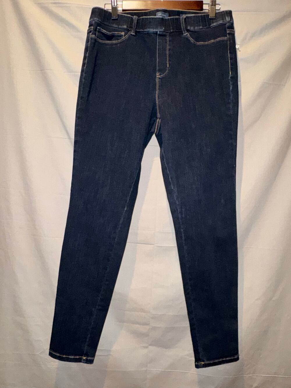 Hill Denim Perfect Jeggings Womens Dark Indigo Blue Skinny Stretch Jeans, Size M